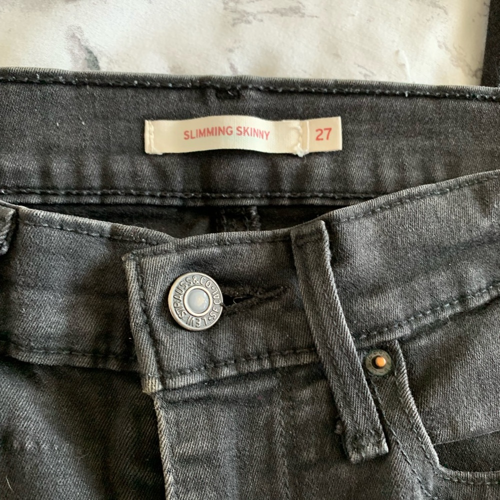 Black Levi skinny jeans